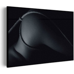 Muurwerken Akoestisch Schilderij - Vrouw Met Sexy Touw - Geluidsdempend Wandpaneel - Wanddecoratie - Geluidsisolatie - BASIC (AW 0.65) XXL (150x107)
