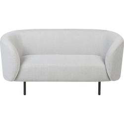 LOEN  - Tweezitsbank - Wit/Zwart - Polyester