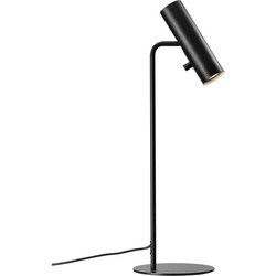 Elegant, slank en verstelbaar tafellamp - zwart