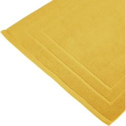 Badkamerkleed/badmat voor op de vloer okergeel 50 x 70 cm - Badmatjes