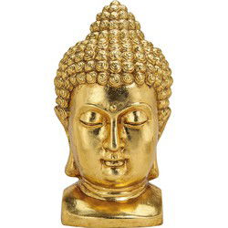 Buddha hoofd in goud van magnesia, B27x T25 x H47 cm