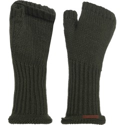 Knit Factory Cleo Handschoenen - Khaki - One Size