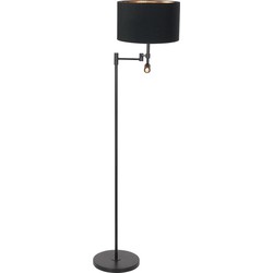 Moderne Vloerlamp - Steinhauer - Metaal - Modern - E27 - L: 30cm - Voor Binnen - Woonkamer - Eetkamer - Zwart