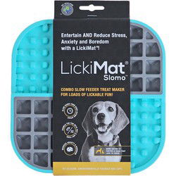 Lickimat likmat slomo hond 20 cm turquoise