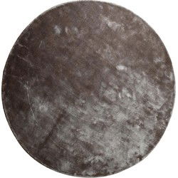 PTMD Flavia Rond Tapijt - H1 x Ø160 cm - Viscose - Grijs