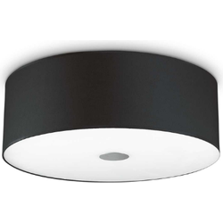 Landelijke Plafondlamp - Ideal Lux Woody - Zwart - Metaal - E27 - 60W