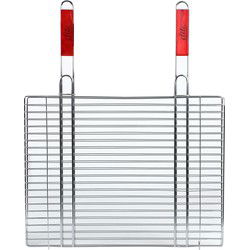 Elite BBQ/barbecue rooster - klem grill - metaal - 52 x 40 x 1 cm - Extra groot formaat - barbecueroosters
