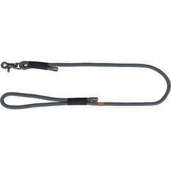 TRIXIE SOFT ROPE HONDENRIEM ZWART / GRIJS 100X1 CM