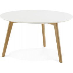 KOFY ronde woonkamer salontafel 90x90x45 cm Wit