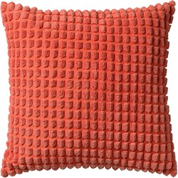 Dutch Decor ROME - Kussenhoes 45x45 cm - 100% polyester - effen kleur - Coral - koraalroze - Dutch Decor