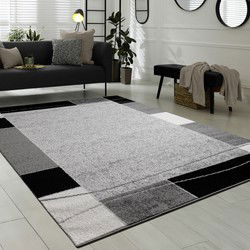 Laagpolig Modern Vloerkleed Sinovo - Grijs - 200x280 cm