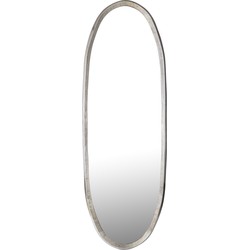 PTMD Limera Brass alu oval mirror irregular border L