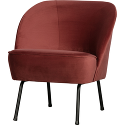 BePureHome Vogue Fauteuil -Polyester - Chestnut - 69x57x70