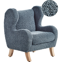 Beliani FARUM - Kinderfauteuil-Blauw-Bouclé