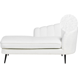ALLIER - Chaise longue - Gebroken wit - Rechterzijde - BouclÃ©