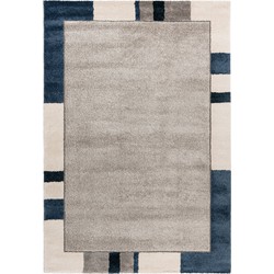 Livia Modern Lijstmotief - Donkerblauw / Navy - 200 X 290 CM