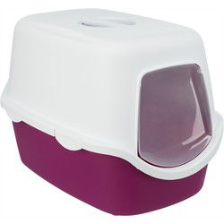 TRIXIE KATTENBAK VICO BES PAARS / WIT 56X40X40 CM