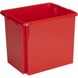 Sunware opslagbox kunststof 45 liter rood 45 x 36 x 36 cm - Opbergbox