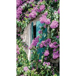 Bloemen luiken 70x130cm Tuinschilderij - Customize-it