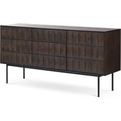 Vanja houten sideboard donkerbruin - 160 x 45 cm