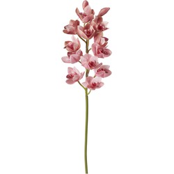 Kunstroze cymbidium orchideestam H100