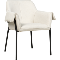 Beliani ARLA - Fauteuil-Wit-Polyester