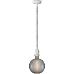 Home sweet home hanglamp Leonardo wit Spiral g180 - smoke