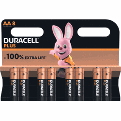 Duracell Plus Power AA Batterij, LR6, Niet Oplaadbaar, 8 Stuks