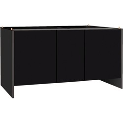 Habistat Aquadistri vivarium meubel 122 x 61 x 66 cm zwart