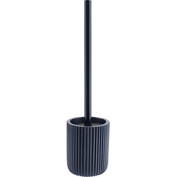 Tendance WC borstel met houder 101 - blauw - geribbeld - 37 cm - Toiletborstels