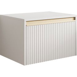 Meubella - Nachtkastje Remy - Wit - 54 cm