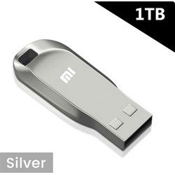 Originele Xiaomi Flash Drives Usb 3.0 Mini - Hoge Snelheid - Metalen Pen Drive 1Tb Stick - Draagbare Drive - Waterdichte Memoria Opslag U Schijf - grijs