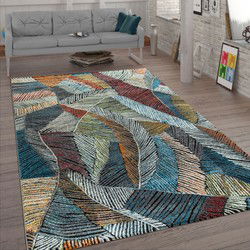 Laagpolig Gekleurd Vloerkleed Visora - Multi - 160x230 cm