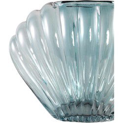 PTMD Shela Vaas - 29 x 12 x 22 cm  - Glas - Blauw