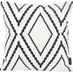 Sierkussen Yana White | 45 x 45 cm | Katoen/Polyester