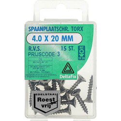 Sp.pl.schr.torx 4,0x20mm rvs 15st