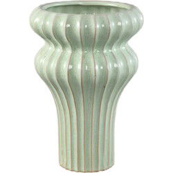 PTMD Bloempot Glenna - 21x21x29 cm - Keramiek - Mint