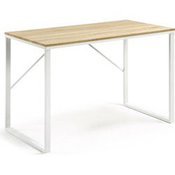 Kave Home - Rechthoekig bureau Talbot wit 120 x 60 cm