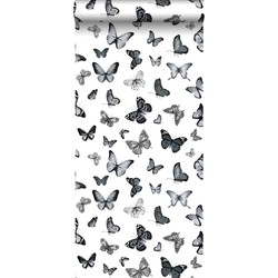 ESTAhome behang vlinders zwart en wit