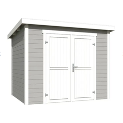 Blokhut Mila 250x200 Platinum Grey-Wit