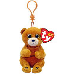 TY Beanie Babies Bellies Clip Knuffelbeer Duncan 10 cm