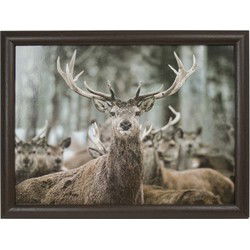 Mars & More schoottafel - hert print - 33 x 43 cm - laptray - Dienbladen