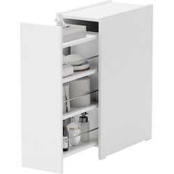 Apothekerkast Badkamerkast Vrijstaand 47x25x66 cm - Wit