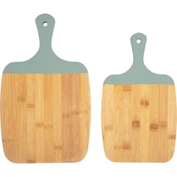 Snijplank set Gourmet - Groen - 23x38 cm