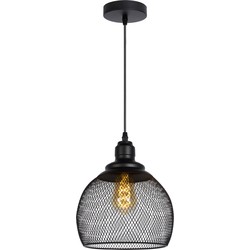 Messi medium hanglamp diameter 22 cm 1xE27 zwart