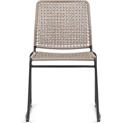 Riviera Maison Tuinstoelen Stapelbaar - Portofino Outdoor Stackable Dining Chair - Naturel Beige 