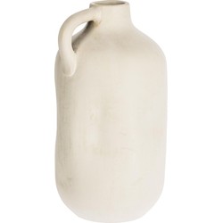 Kave Home - Caetana witte keramische vaas 55 cm