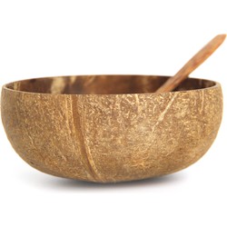 Kokoskommen met eetlepel - Set van 2 - zero waste - handgemaakt - duurzaam cadeau - geschenkdoos - coconut bowl