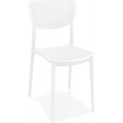 PALMA geperforeerde terrasstoel 53x45x82 cm Wit
