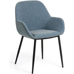 Kave Home - Konna lichtblauwe stoel